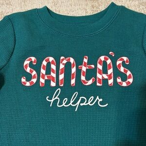 Long Sleeve Santa Shirt           New Without Tags